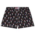 Boys Black Snoopy Swim Shorts, 1, hi-res