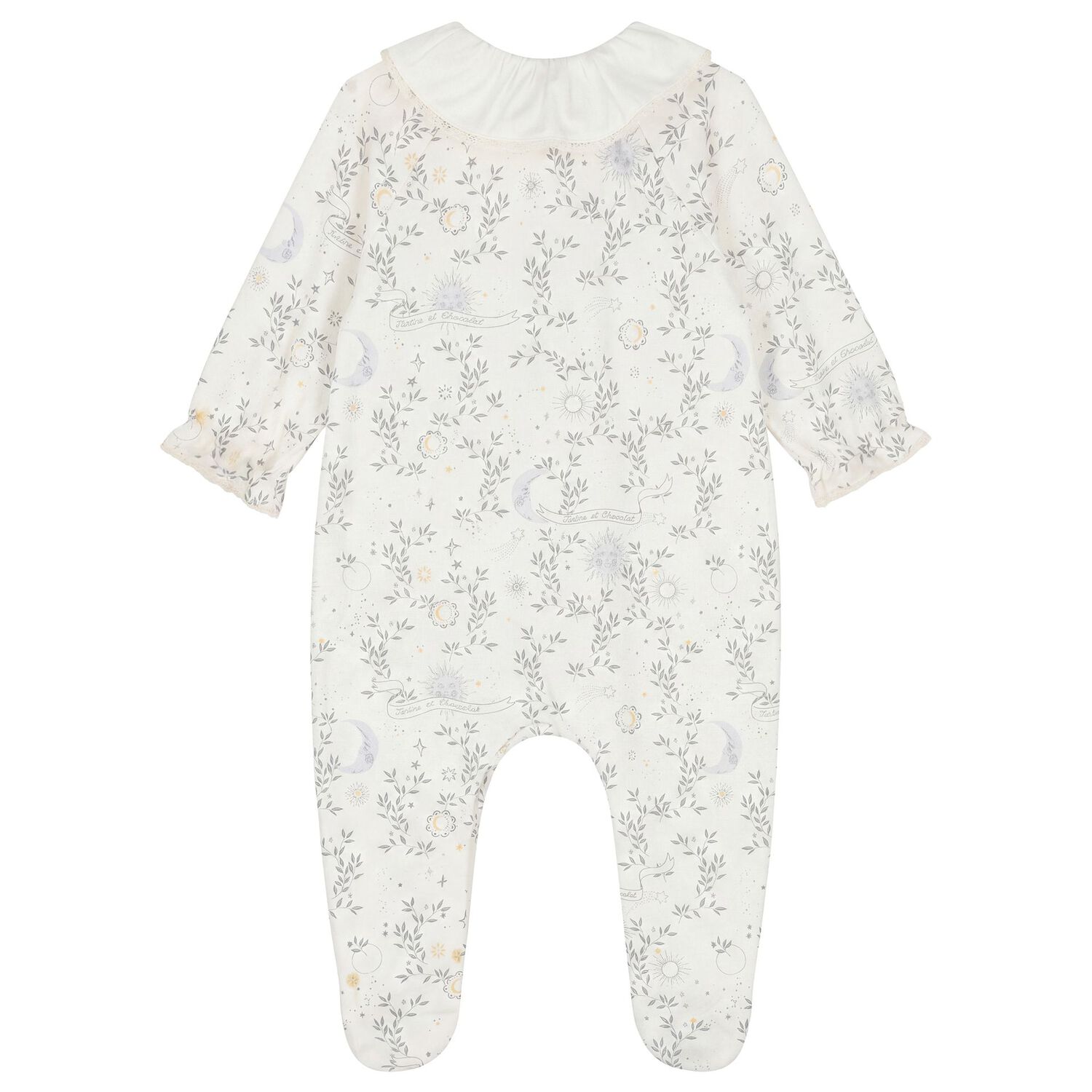 Ivory R&ecirc;ve &eacute;toil&eacute; Babygrow, 2, hi-res