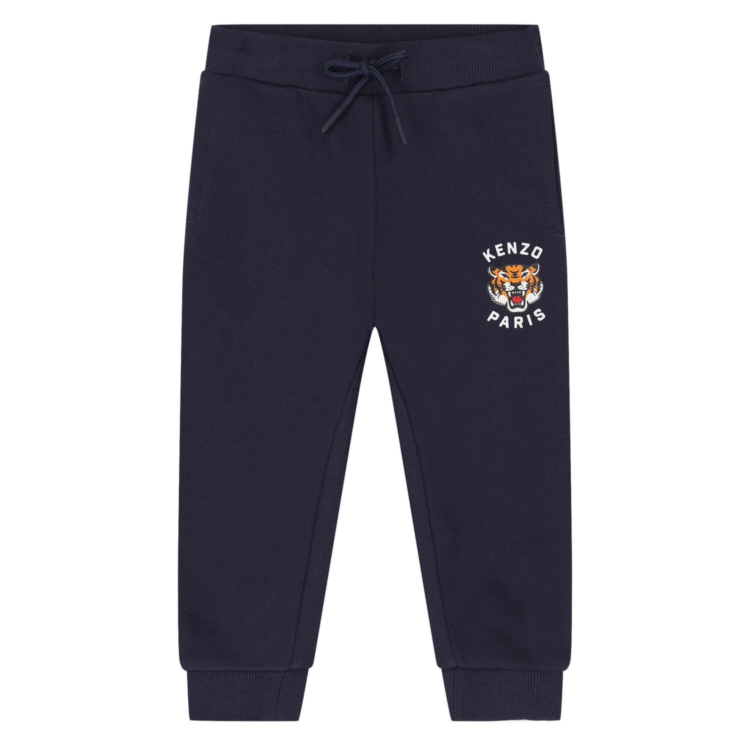 Younger Boys Navy Blue Tiger Tracksuit, 1, hi-res