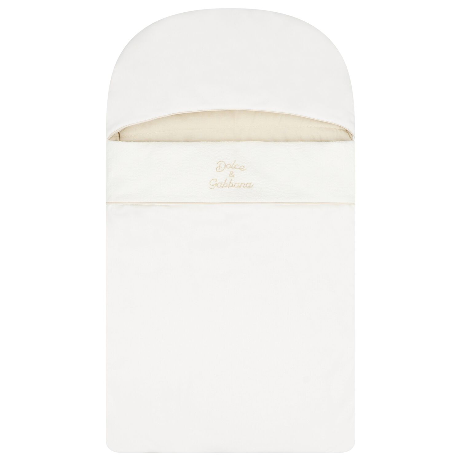 White & Beige Logo Baby Nest, 1, hi-res