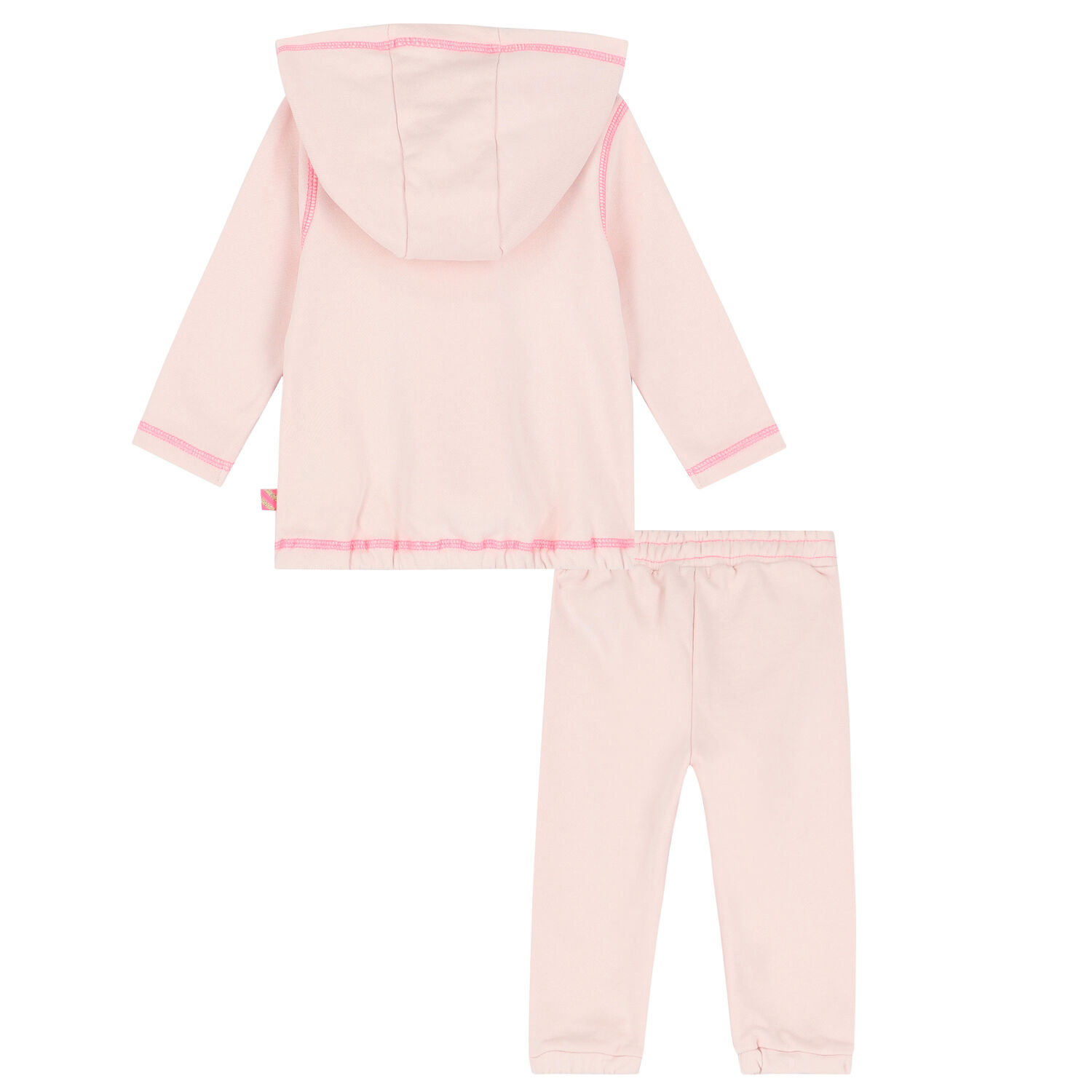 Younger Girls Pink Logo Tracksuit, 1, hi-res