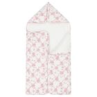Baby Girls White & Pink Floral & Butterflies Nest, 1, hi-res