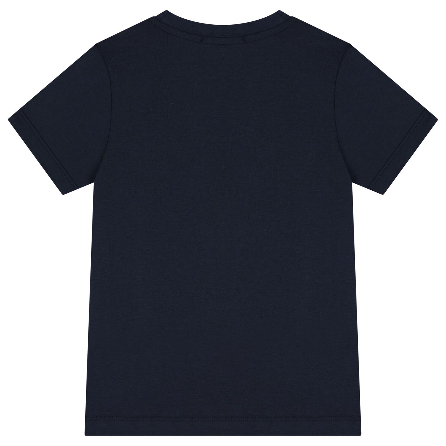 Boys Navy Blue & Gold Logo T-Shirt, 1, hi-res image number null