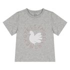 Younger Boys Grey Dove Logo T-Shirt, 1, hi-res