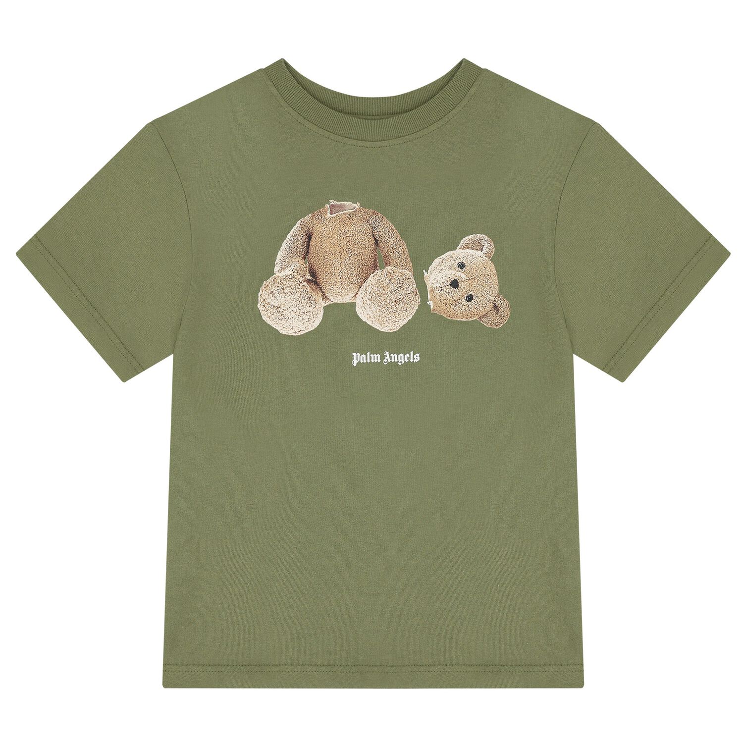 Green Teddy Bear Logo T-Shirt, 6, hi-res image number null