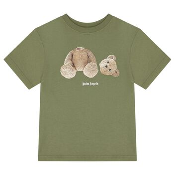 Green Teddy Bear Logo T-Shirt