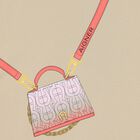 Girls Beige Bag Ruffle Dress, 2, hi-res