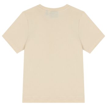 Boys Beige Logo T-Shirt