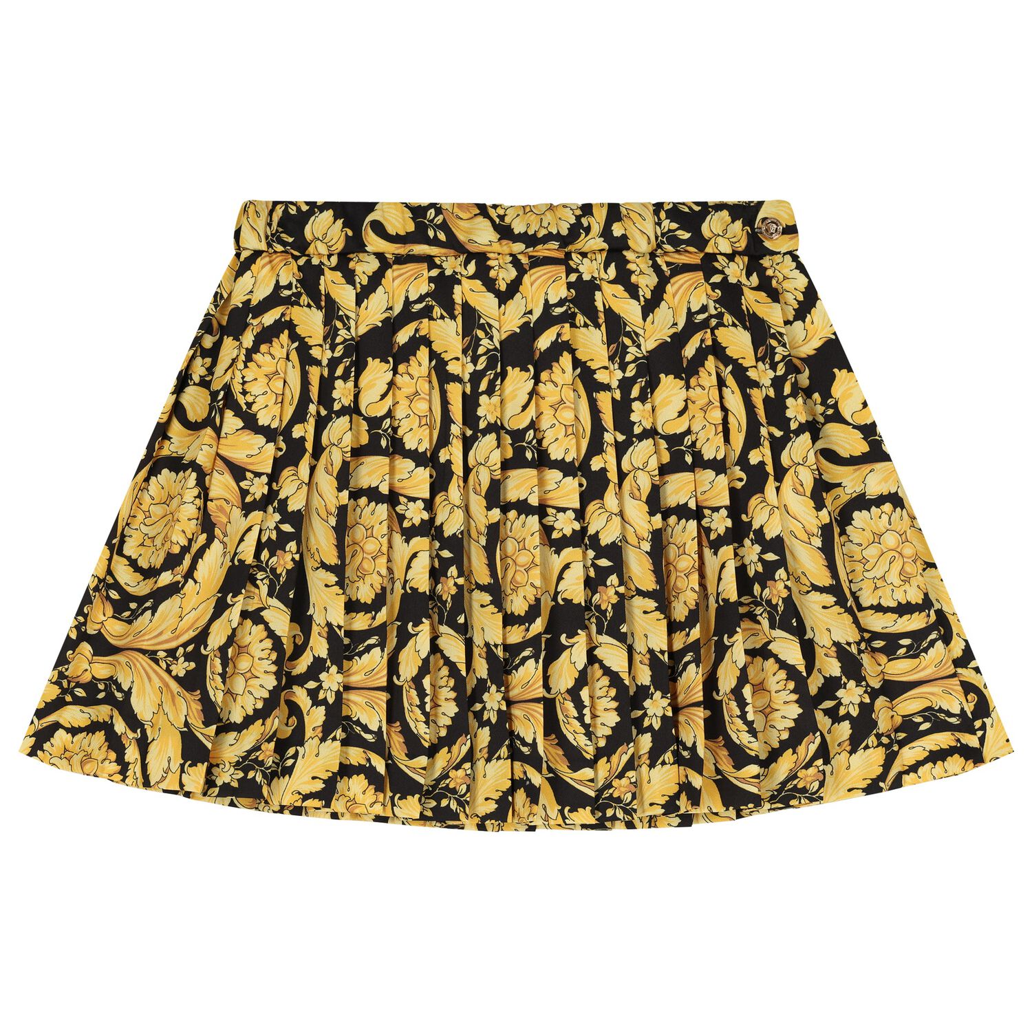 Girls Black & Gold Barocco Skirt, 1, hi-res image number null