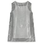 Girls Gold & White Logo Dress Set, 1, hi-res