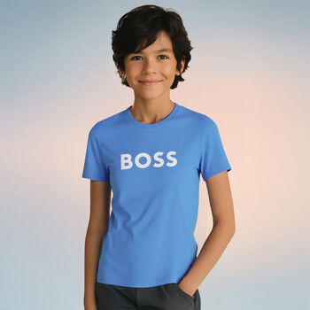 Boys Blue Logo T-Shirt