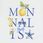 Girls White & Ivory Lemon Skirt Set , 1, hi-res