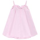 Girls Pink Flower Dress, 1, hi-res