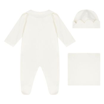 Ivory Scalloped Babygrow Gift Set