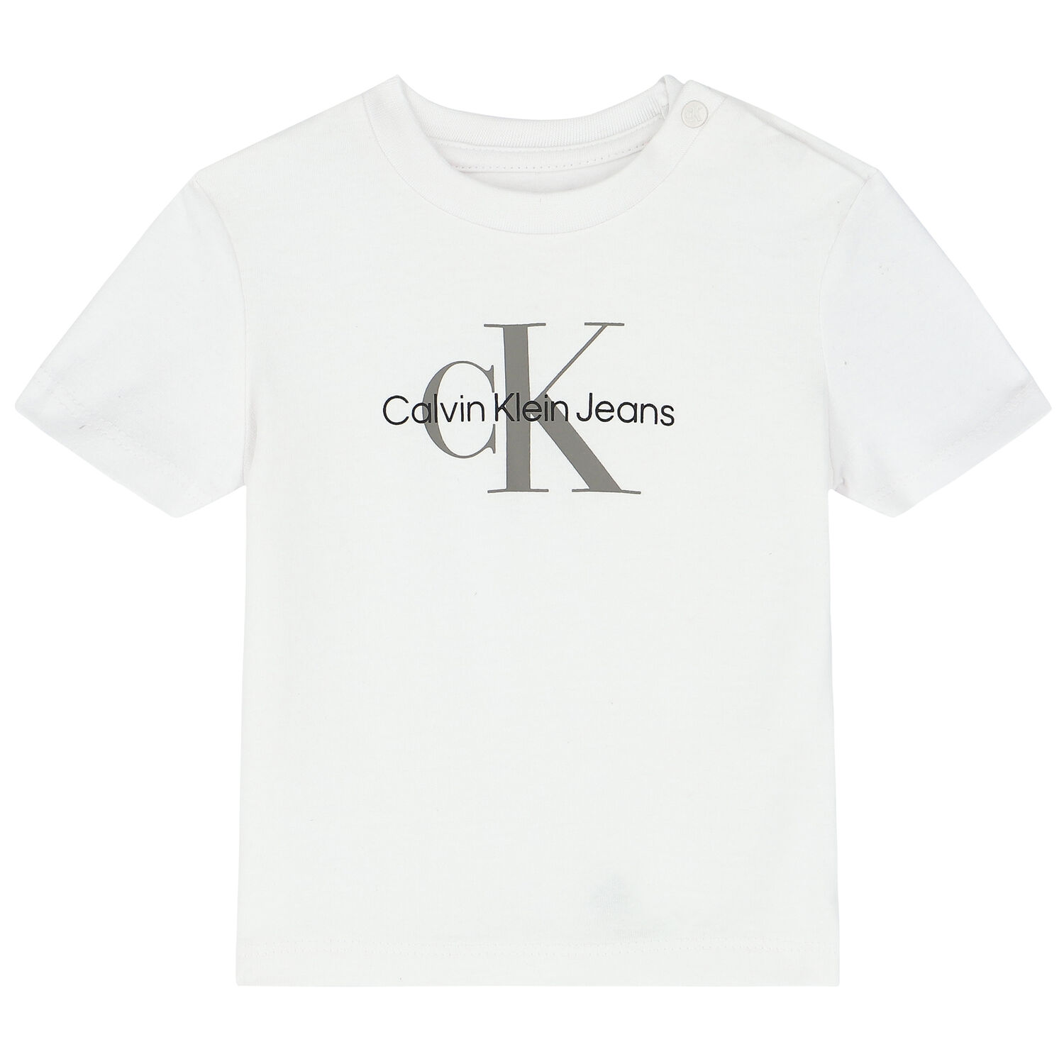 Younger Boys White Logo T-Shirt, 1, hi-res image number null