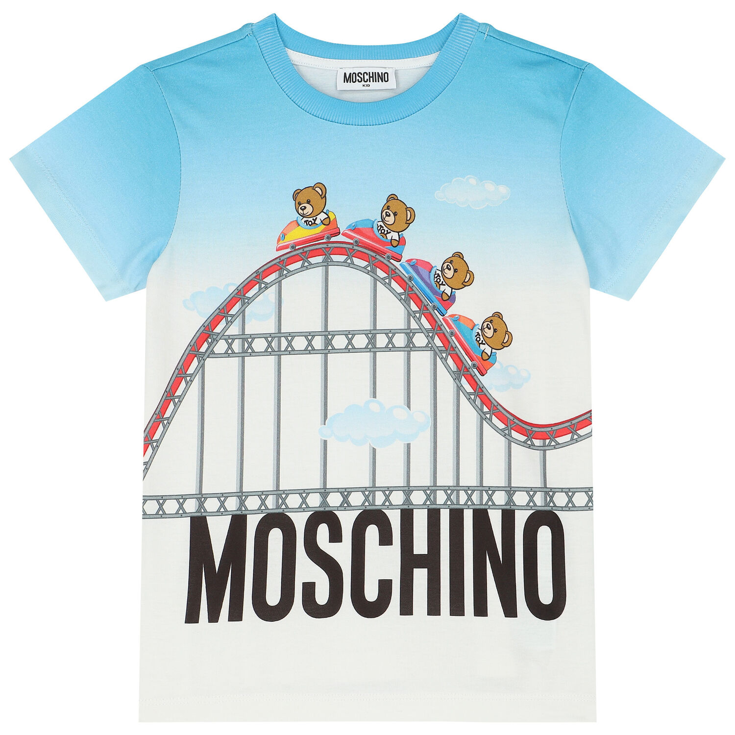 Blue & White Teddy Bear Logo T-Shirt, 1, hi-res