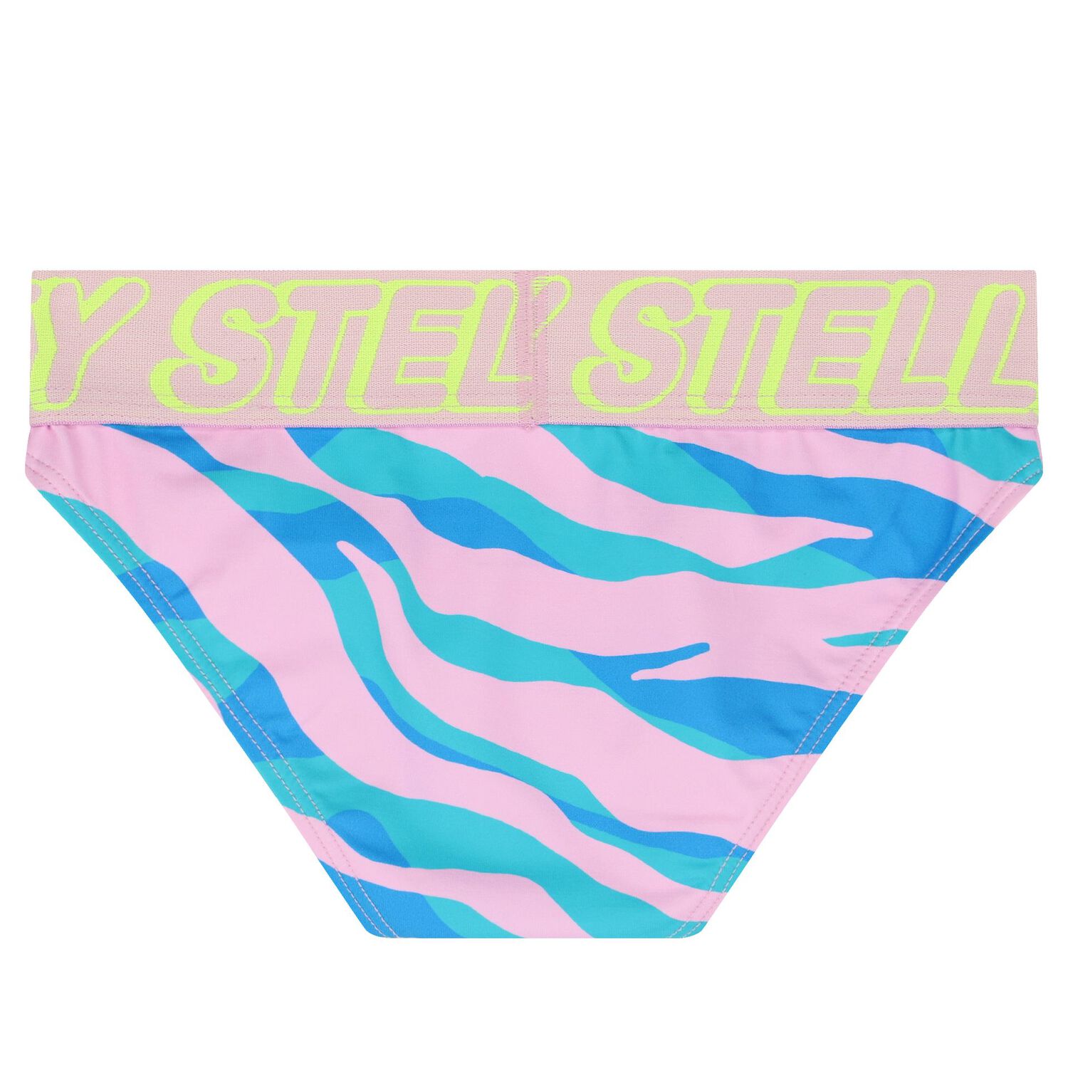 Girls Blue & Pink Logo Bikini, 1, hi-res image number null