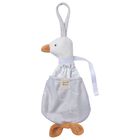 White & Grey Dummy Holder Soft Toy, 3, hi-res
