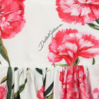 Younger Girls Ivory & Red Floral Dress Set, 1, hi-res