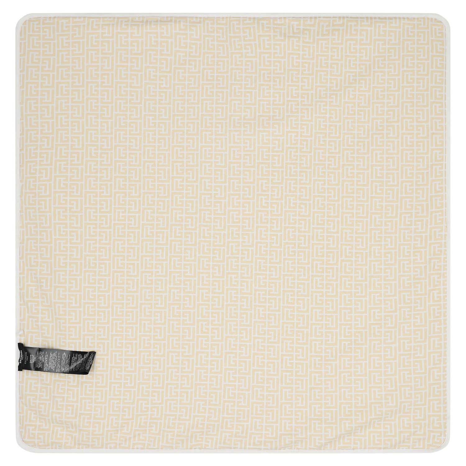 White & Gold Logo Baby Blanket, 1, hi-res