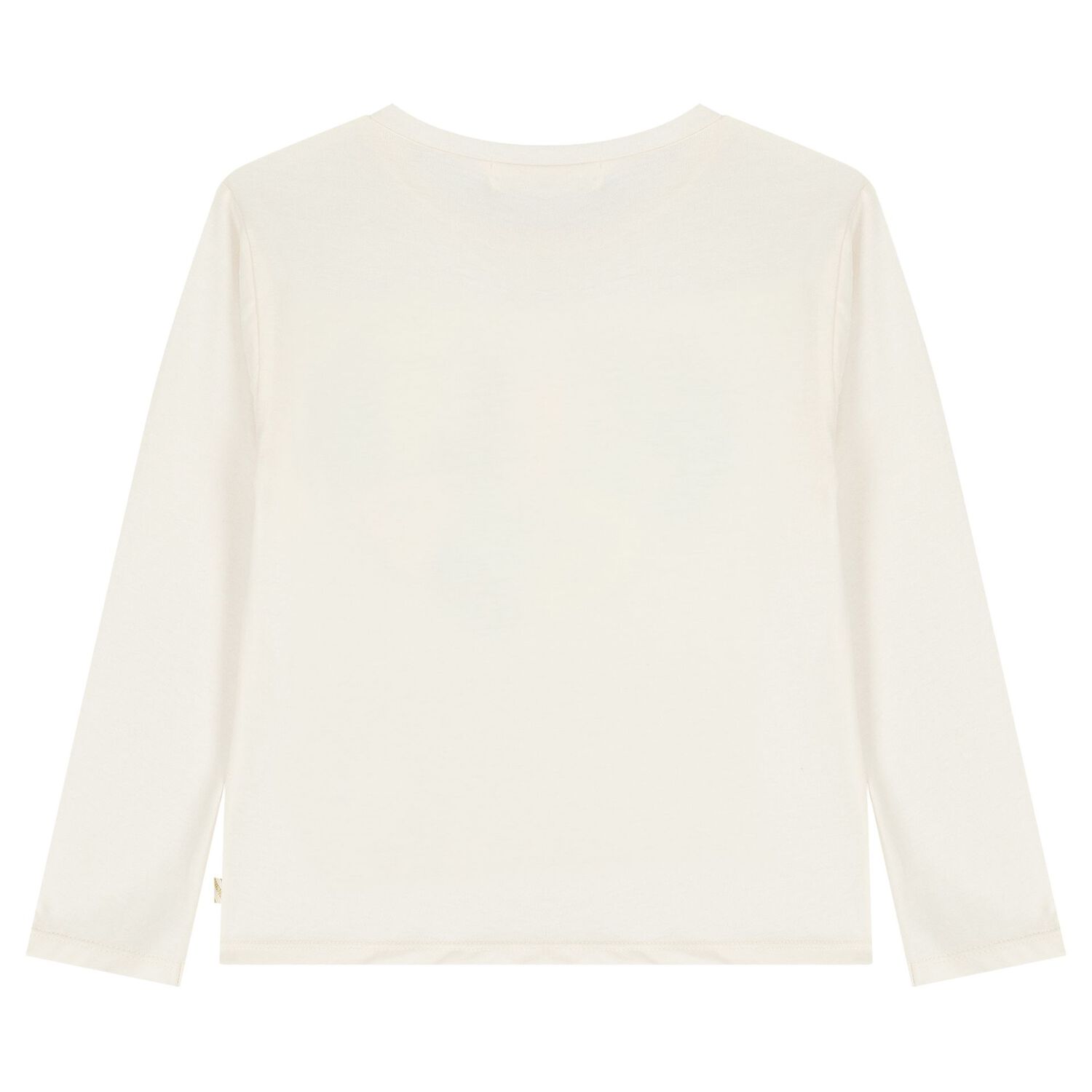 Girls Ivory Long Sleeve Top, 1, hi-res
