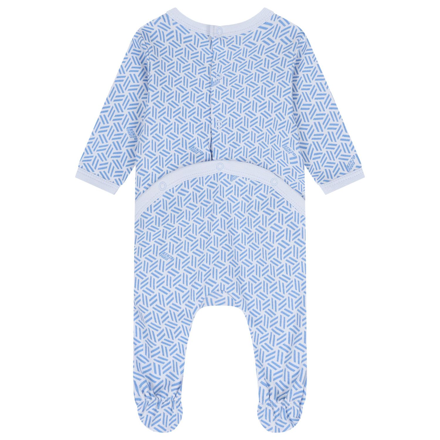 Blue Logo Geometric Logo Babygrows ( 2-Pack ), 2, hi-res