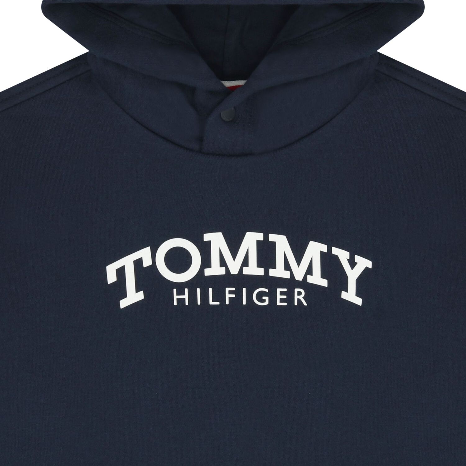 Boys Navy Blue Logo Hooded Top, 2, hi-res