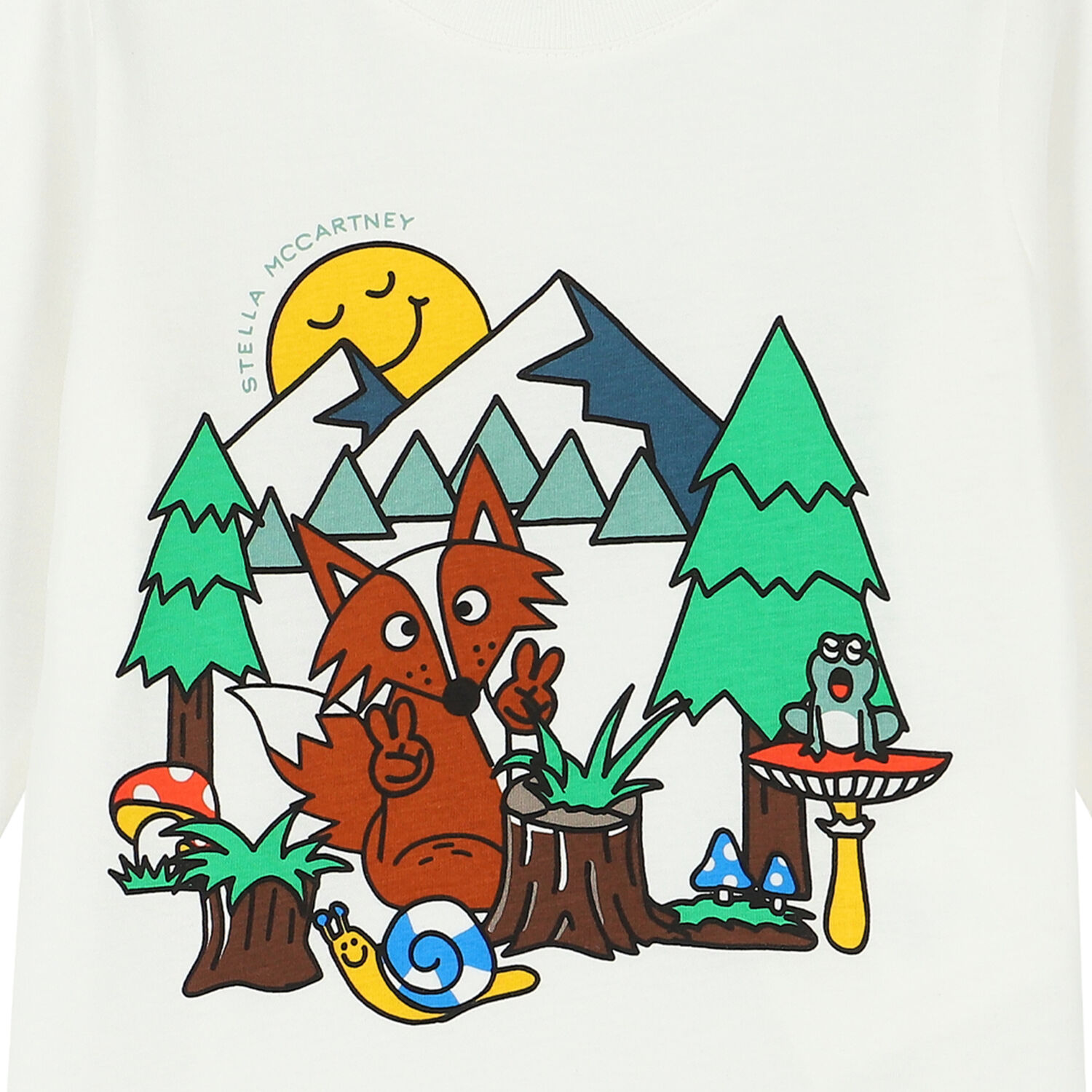 Younger Boys Ivory Graphic Long Sleeve Top, 1, hi-res