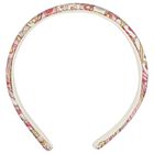 Girls Ivory & Pink Headband, 2, hi-res