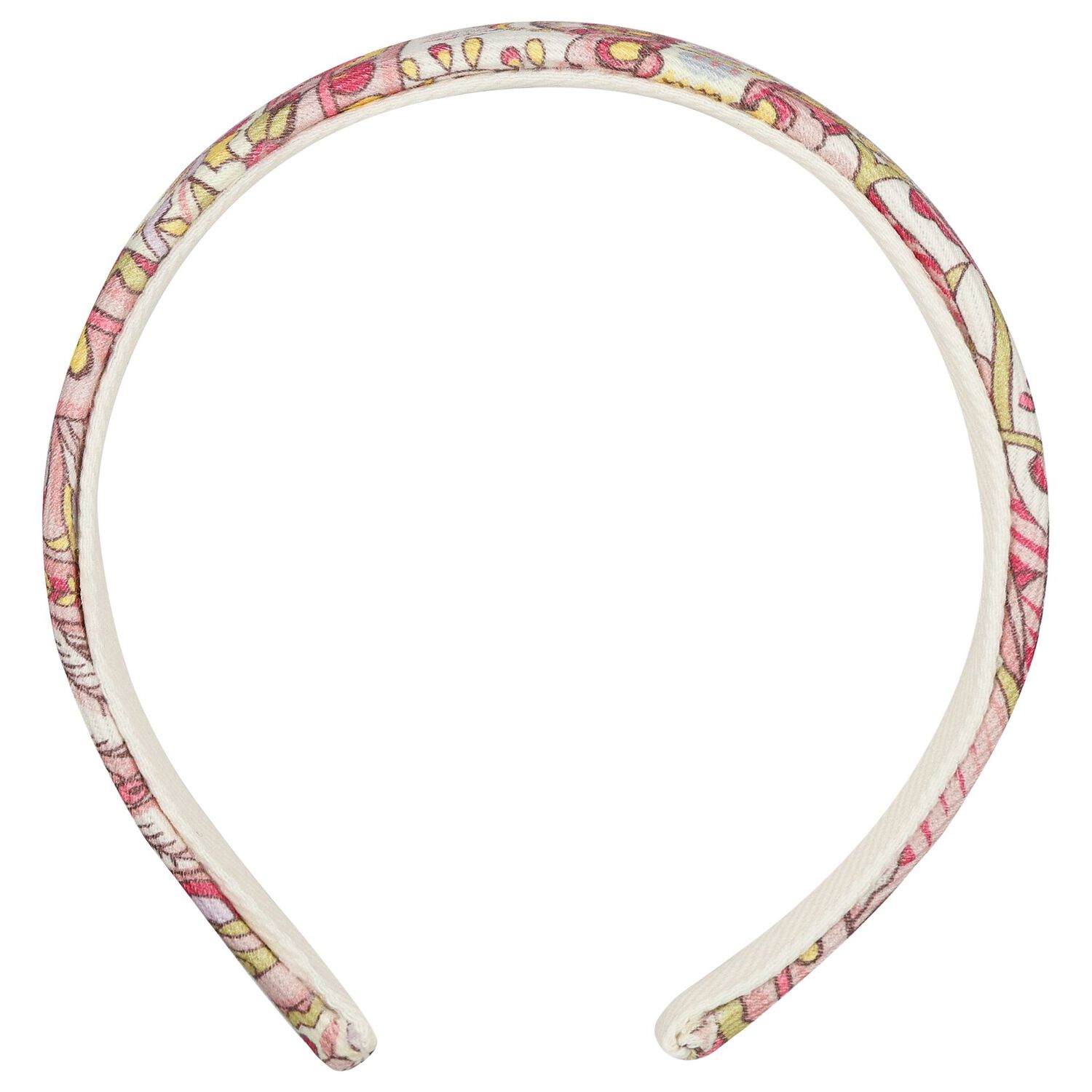 Girls Ivory & Pink Headband, 2, hi-res