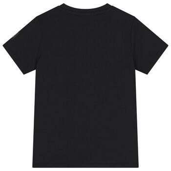 Boys Black Logo T-Shirt
