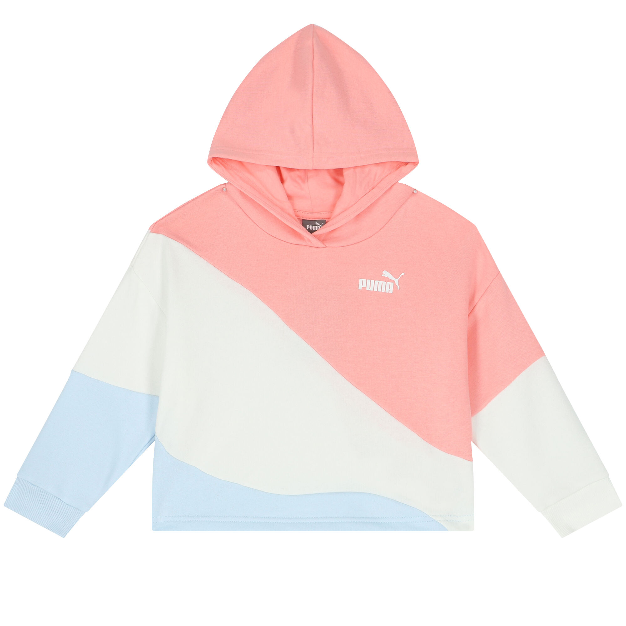Pink blue white hoodie discount