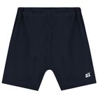 Baby Boys White & Navy Blue Shorts Set, 1, hi-res