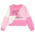 Girls Pink Logo Sweatshirt, 1, hi-res