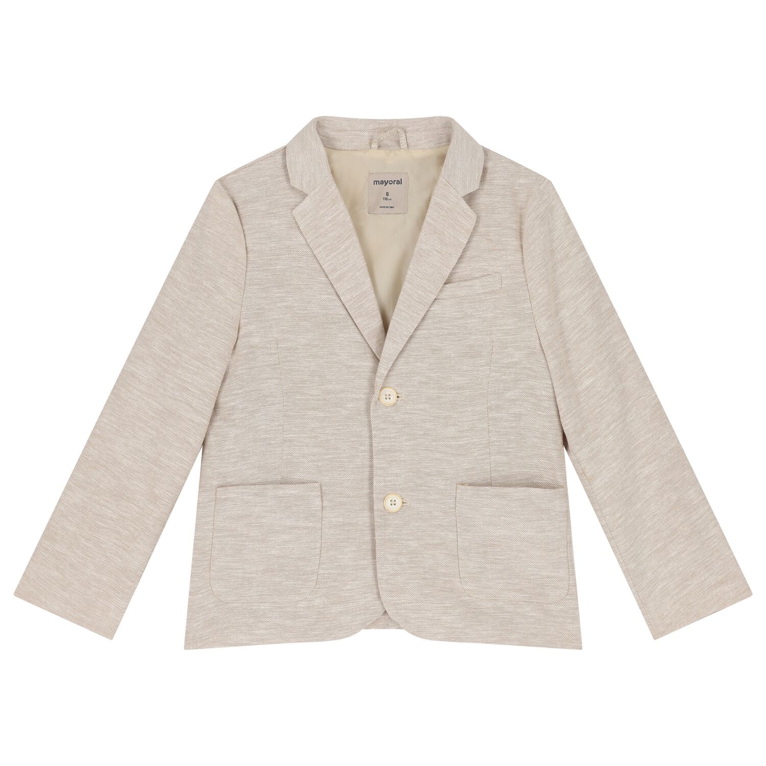 Boys Beige Blazer, 1, hi-res image number null
