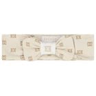Baby Girls Beige Logo Headband, 1, hi-res