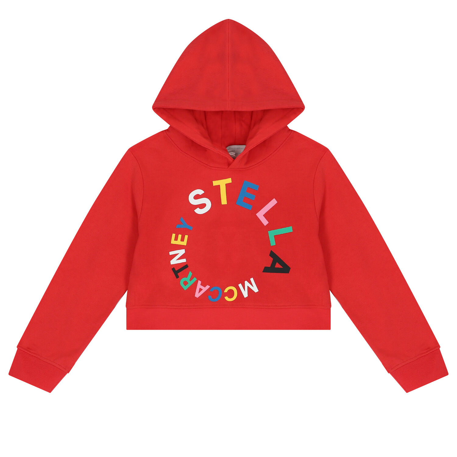 Girls Red Logo Hooded Top, 1, hi-res image number null