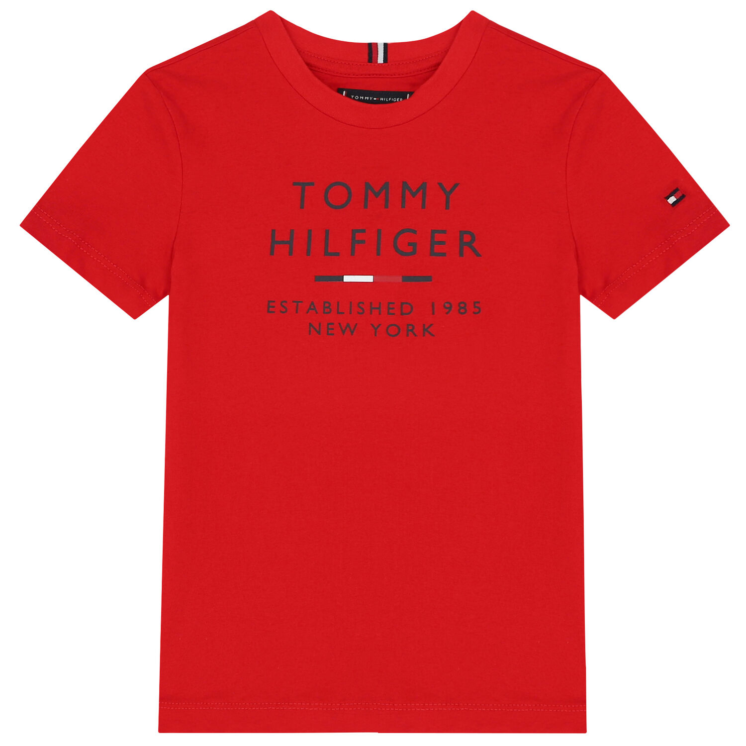 Boys Red Logo T-Shirt, 3, hi-res