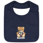 Navy Blue Teddy Bear Logo Babygrow Gift Set, 2, hi-res