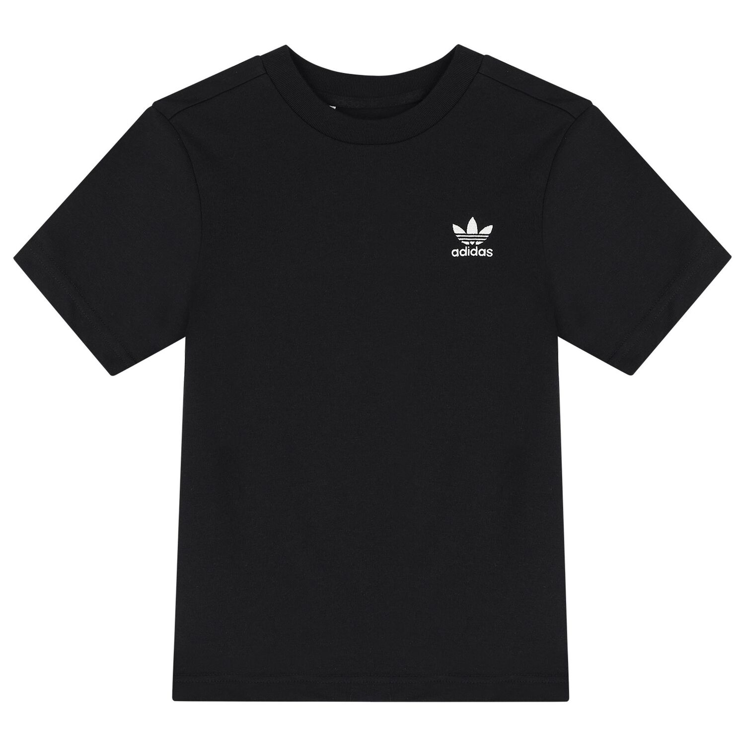 Black Trefoil Logo Shorts Set, 1, hi-res