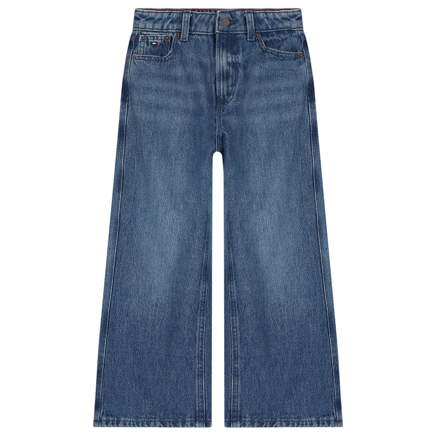 Girls Blue Denim Jeans, 1, hi-res