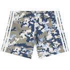 Blue & Grey Trefoil Logo Shorts Set, 1, hi-res
