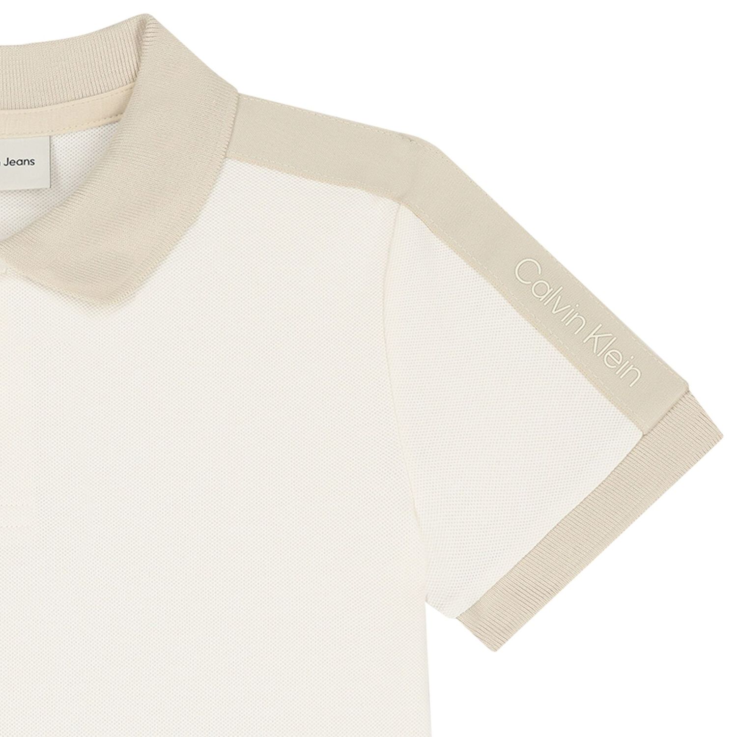 Boys Beige & Ivory Polo Shirt, 2, hi-res image number null