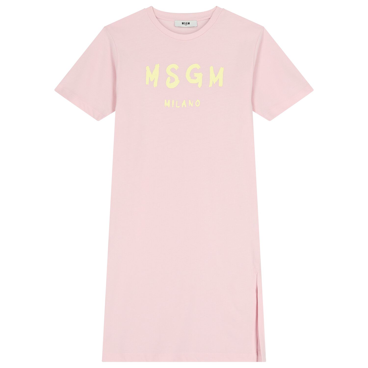Girls Pink Logo Dress, 3, hi-res