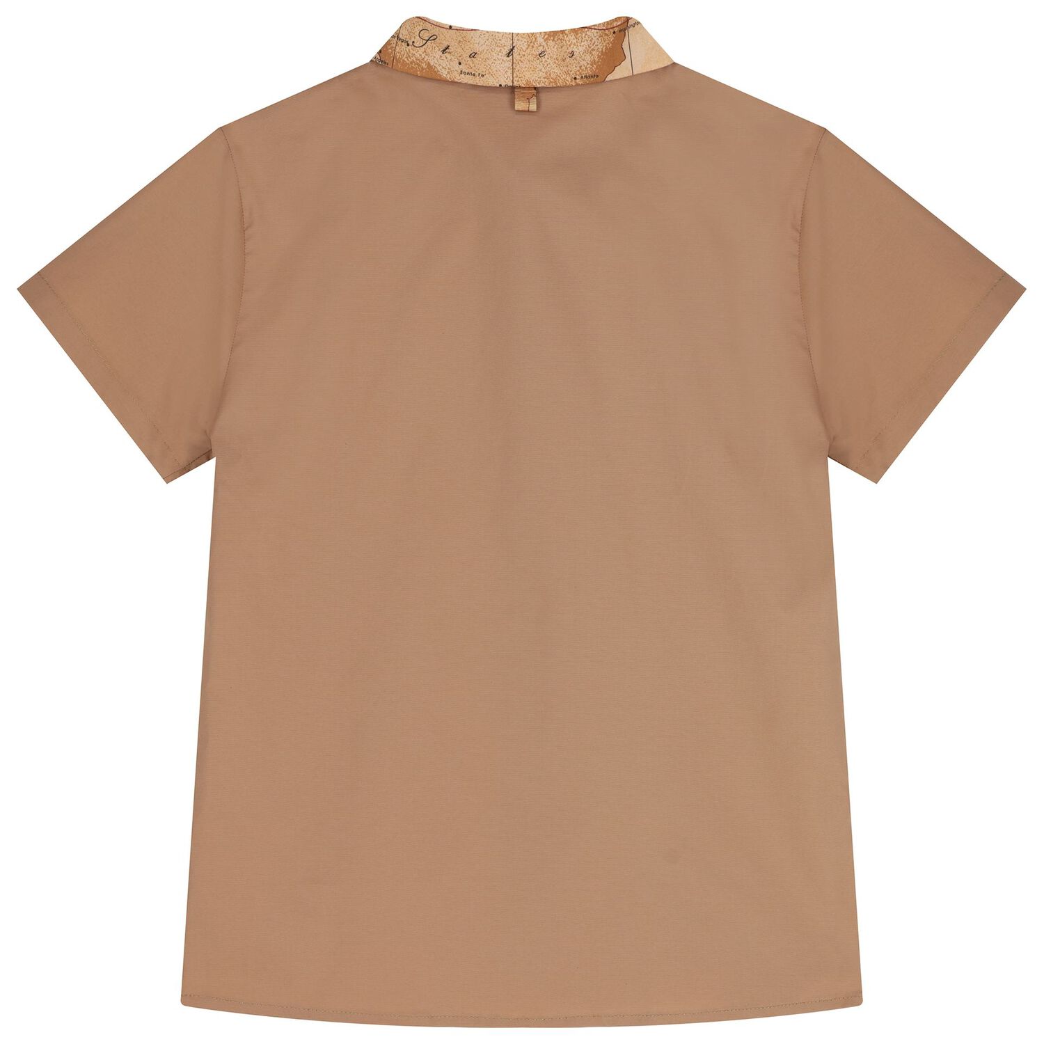 Boys Beige Geo Map Logo Shorts Set, 1, hi-res