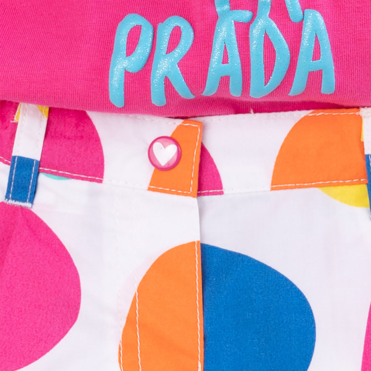 Girls Pink & Multicolor Short Set, 1, hi-res image number null