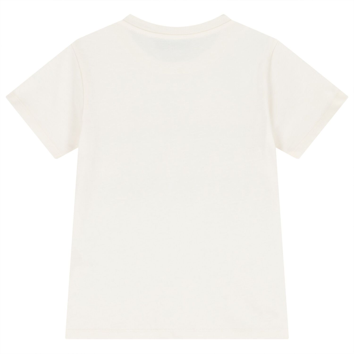 Girls Ivory Zig Zag Logo T-Shirt, 1, hi-res