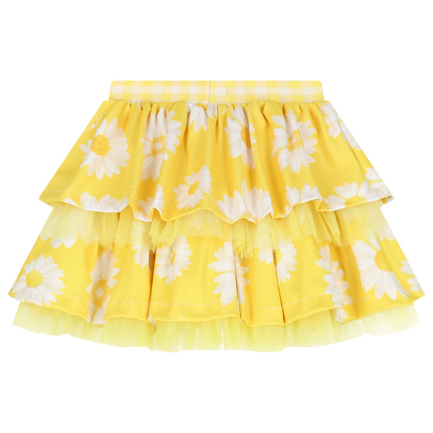 Girls White & Yellow Daisy Skirt Set, 1, hi-res image number null