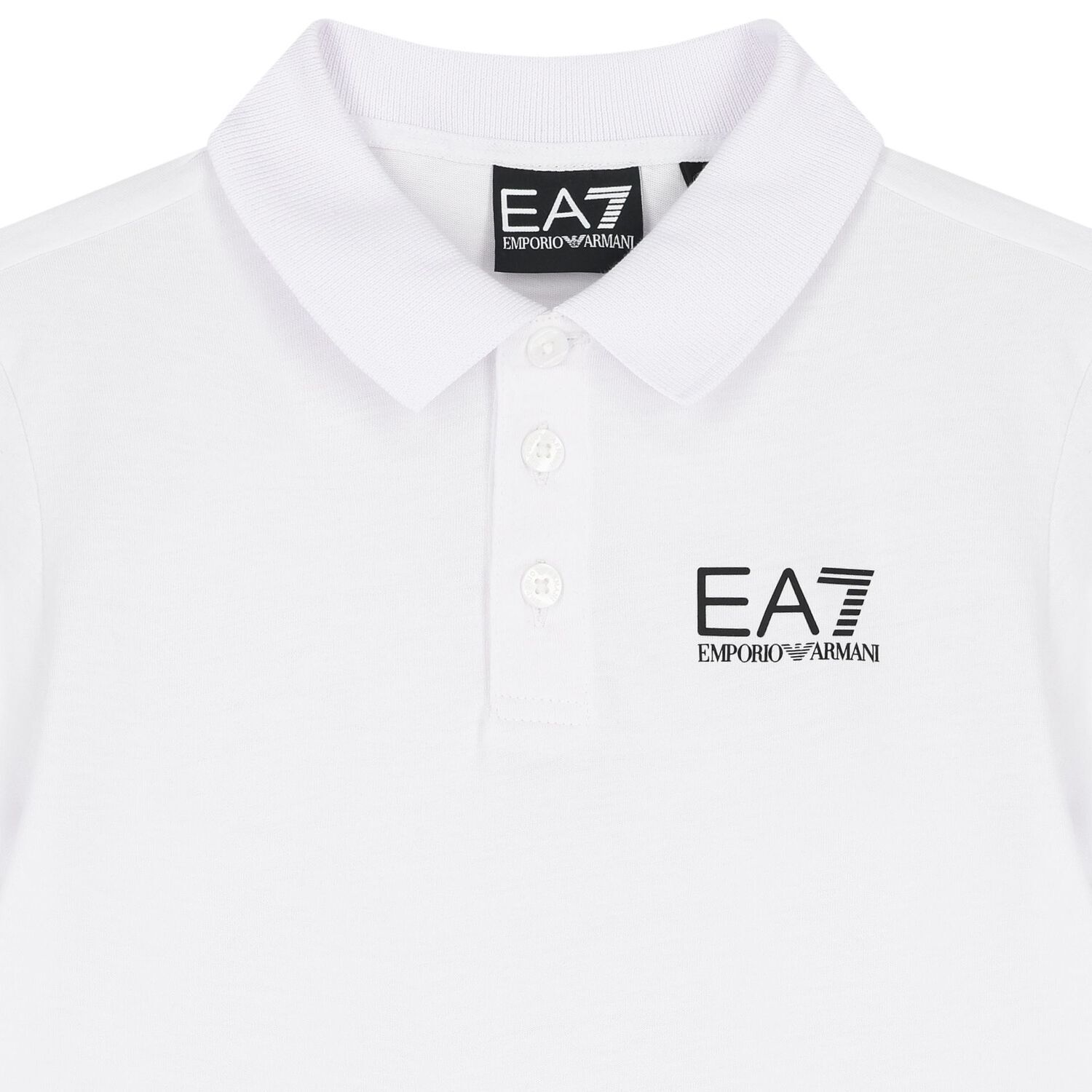 Boys White Logo Polo Shirt, 2, hi-res image number null