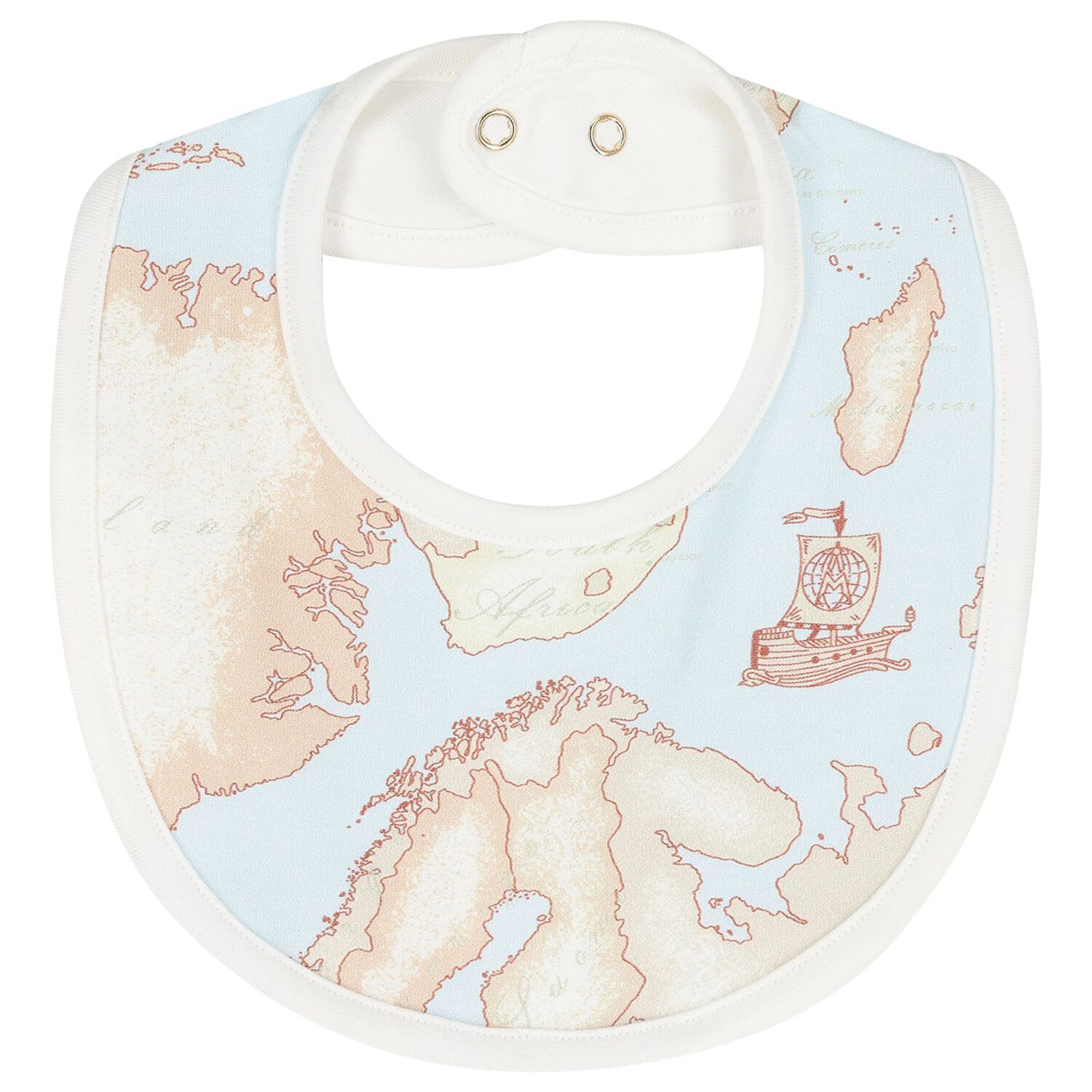 Baby Boys Blue & Ivory Geo Map Babygrow Gift Set, 1, hi-res